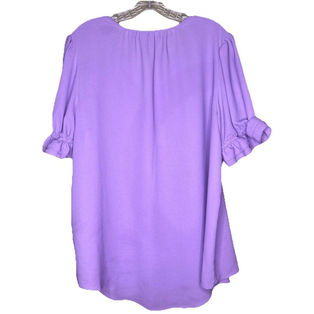 Cato Womens Top Size 18/20 short sleeve blouse FLAW-stained - Picture 2 of 9